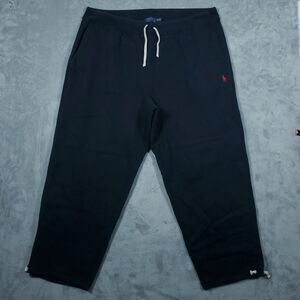 Polo Ralph Lauren Joggers Men’s 2XB Black Pants Sweatpants Fleece Stretch Pony